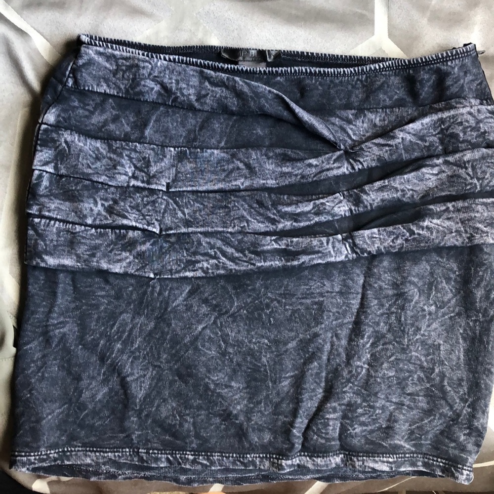 Gray mini skirt